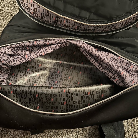 Black Quilted Backpack - Picture 5 of 7